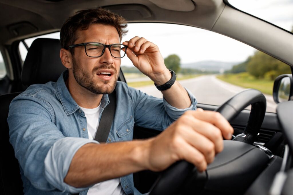revisión visual para conducir; problemas de visión al volante; deslumbramientos nocturnos; visión periférica; conducción; seguridad visual al conducir