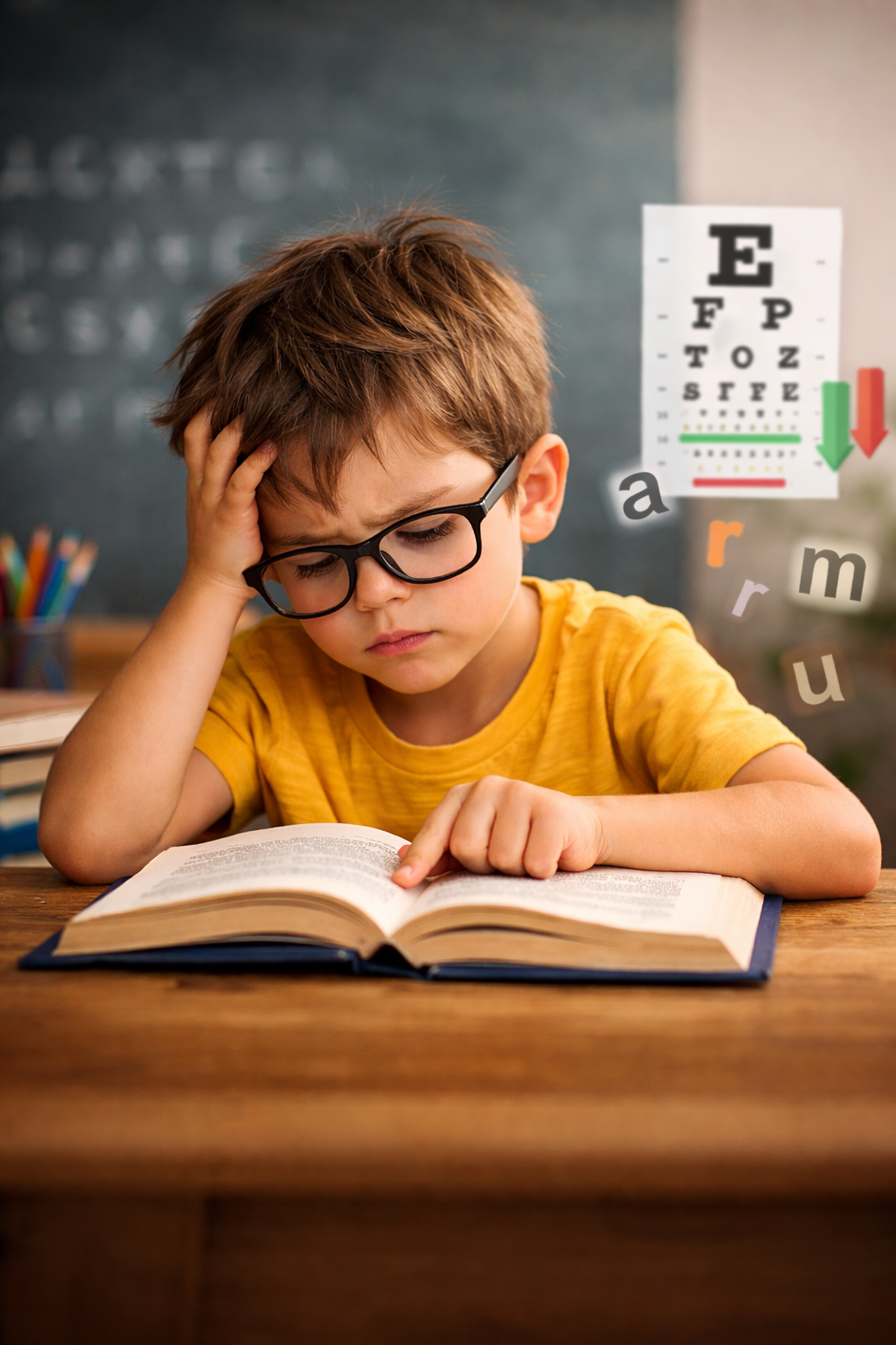 Lectura lenta en niños: ¿normal o un problema visual?